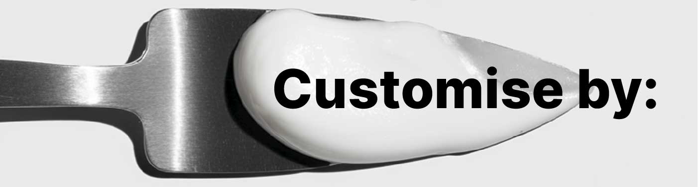 cream swatch on spatula cream swatch on spatula