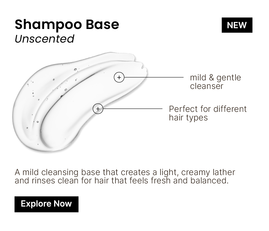 clear shampoo base swatch